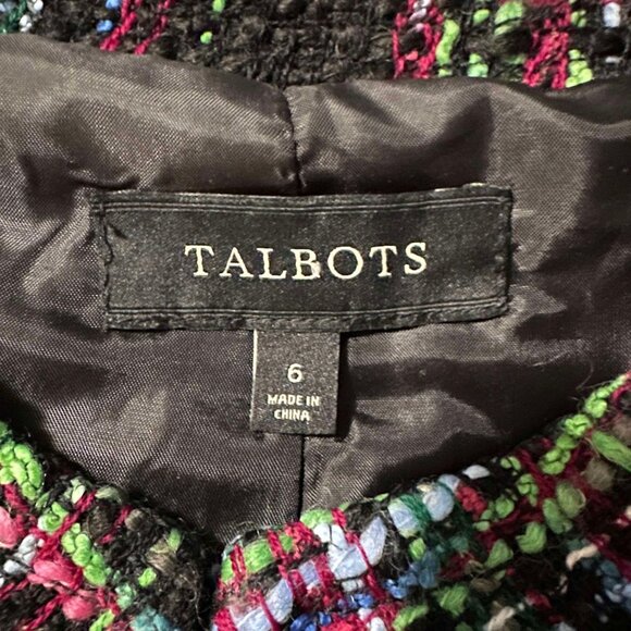 Talbots EUC women's 6 3 button closure blazer jacket fully lined wool blend - Picture 2 of 5